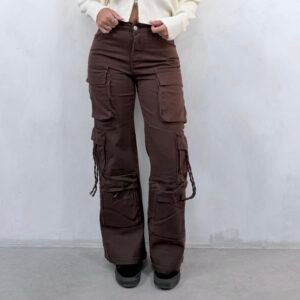 Jean cargo chocolate